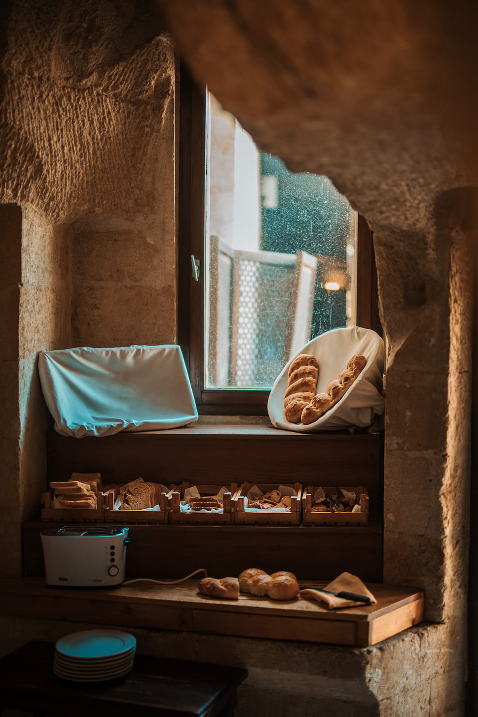 The bread and pastry station